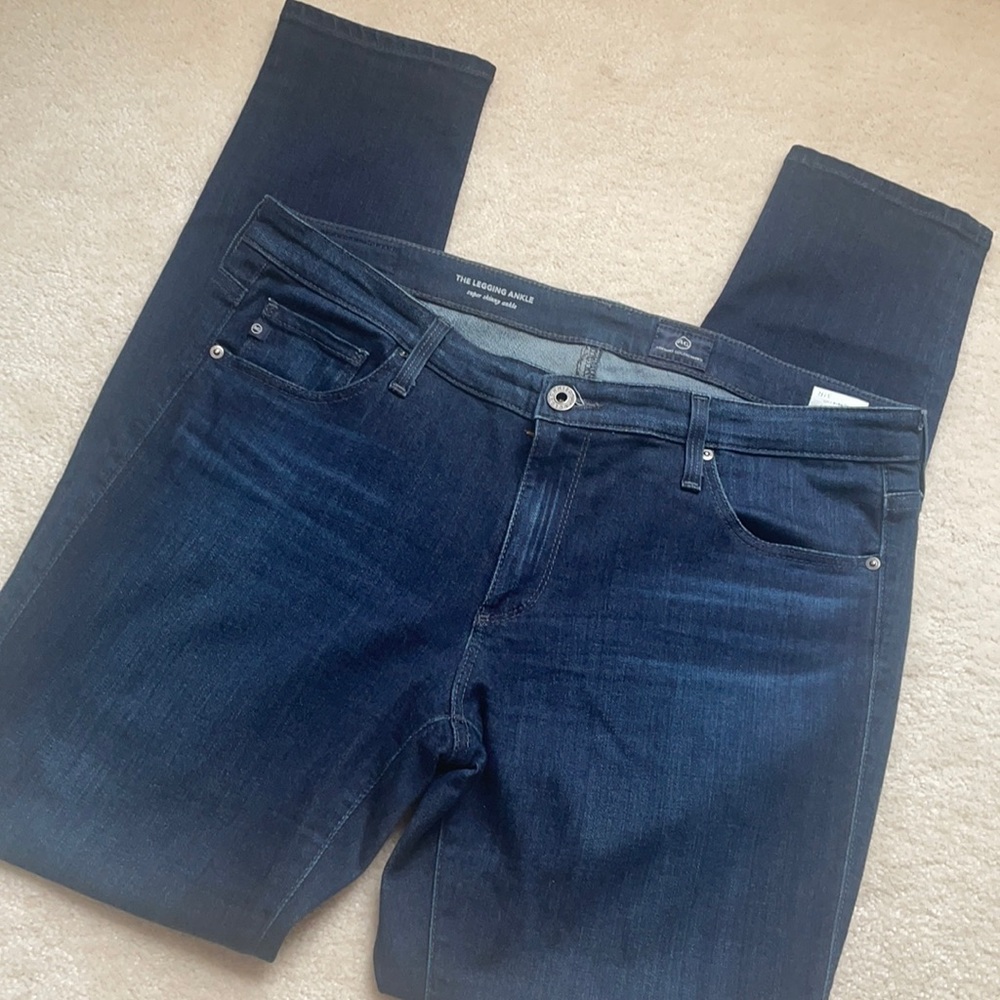 AG super skinny ankle jeans.